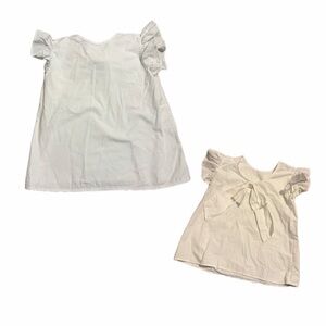 Bella Bliss Back Bow Blouse In White size 8